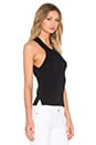 view 2 of 3 TOP DE PUNTO CON CUELLO HALTER in Black