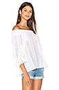 view 2 of 5 Off Shoulder Eyelet Top in White