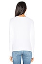 view 3 of 4 Vital Long Sleeve Tee in White Rib