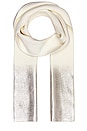 view 4 of 4 Ombre Metallic Knit Scarf in Silver