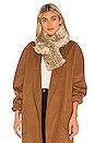 view 1 of 4 Faux Fur Pull Thru Scarf in Beige