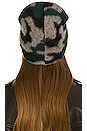 view 2 of 3 Camo Jacquard Hat in Green Multi