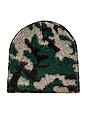 view 3 of 3 Camo Jacquard Hat in Green Multi