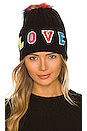 view 1 of 3 KNITTED LOVE 모자 in Black
