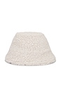 view 1 of 3 Faux Shearling Bucket Hat in Ivory