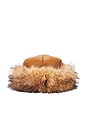 view 2 of 2 Faux Shearling Roller Hat in Chestnut & Tan