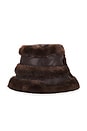 view 2 of 4 ПАНАМА FAUX MINK & LEATHER in Chestnut