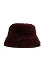 view 3 of 3 バケットハット in Burgundy