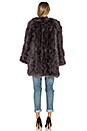 view 3 of 3 MANTEAU À PLUMES COLLARLESS in Charcoal
