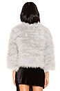 view 3 of 4 Feather Bolero Jacket in Light Grey
