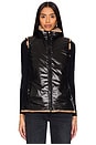 view 2 of 6 Plush Faux Fur Reversible Vest in Beige