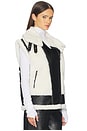view 2 of 4 ЖИЛЕТ MOTO in Black & Ivory