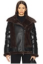 view 2 of 5 MOTO ジャケット in Black & Brown