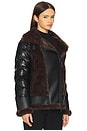 view 3 of 5 MOTO ジャケット in Black & Brown