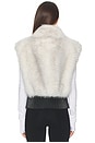view 3 of 4 Faux Fox Vest in Ivory