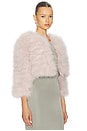 view 2 of 4 Fifi Feather Bolero in Blush