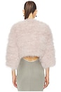 view 3 of 4 Fifi Feather Bolero in Blush