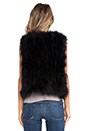 view 4 of 4 Dyed Marabou Feather Vest in Black