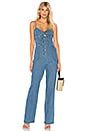 view 1 of 3 Lucia Denim Jumpsuit in Medium Indigo
