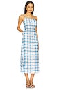 view 2 of 3 Charlie Midi Dress in Blue & Rust Check
