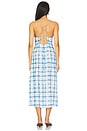 view 3 of 3 Charlie Midi Dress in Blue & Rust Check