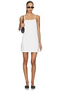 view 1 of 3 The Clean Denim Shift Dress in White