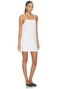 view 2 of 3 The Clean Denim Shift Dress in White