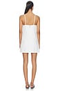 view 3 of 3 The Clean Denim Shift Dress in White