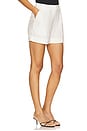 view 2 of 6 Brody Tailored Short in Cream Linen & Black