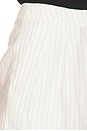 view 6 of 6 Brody Tailored Short in Cream Linen & Black