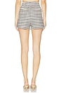 view 4 of 6 PANTALONES CORTOS SARTORIAL FRANKIE in Midnight & Ecru Stripes