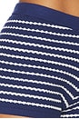 view 6 of 6 SHORT DANI in Royal Blue & Milk Stripes