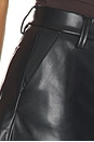 view 7 of 6 The Faux Leather Mini Trouser Short in Black