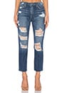 view 2 of 4 JEAN BOYFRIEND KUMI COLLECTOR'S EDITION THE DEBBIE in Medium Dark Blue Destroyed