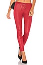view 1 of 4 Lace Up Front Jean in Red Coated