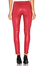 view 3 of 4 Lace Up Front Jean in Red Coated