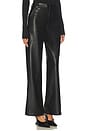 view 2 of 6 The Mia Vegan Leather Trouser in Black in Ephermal