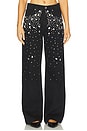 view 1 of 6 The Harlowe Stone Embellished Wide Leg Jeans in Constellation