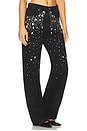 view 2 of 6 The Harlowe Stone Embellished Wide Leg Jeans in Constellation