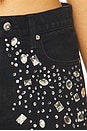 view 6 of 6 The Harlowe Stone Embellished Wide Leg Jeans in Constellation