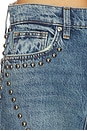 view 6 of 6 The Harlowe Studded Wide Leg Jeans in Mellow