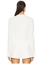 view 3 of 5 Pointelle Dani Cardigan in White