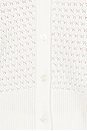 view 5 of 5 Pointelle Dani Cardigan in White