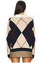 view 3 of 4 Jude Collared Sweater in Navy Multi Argyle