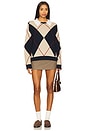 view 4 of 4 Jude Collared Sweater in Navy Multi Argyle