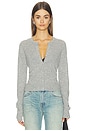 view 1 of 4 The Dani Cashmere Cardigan in Heather Grey