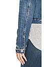 view 5 of 5 Barella Collector's Edition Joey Shearling Crop Jacket in Light Blue Distressed