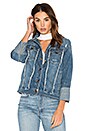 view 2 of 6 The Belize Denim Jacket in Distressed Medium Blue