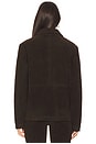 view 4 of 5 Vegan Suede Chore Coat in Dark Chocolate