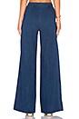view 3 of 4 PANTALON JAMBES LARGES BESSIE in Medium Blue